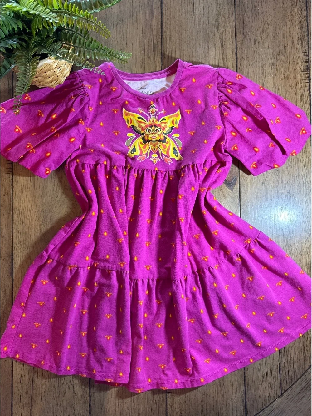 Disney Encanto Girls Tiered Dress Purple Size Large (10-12)